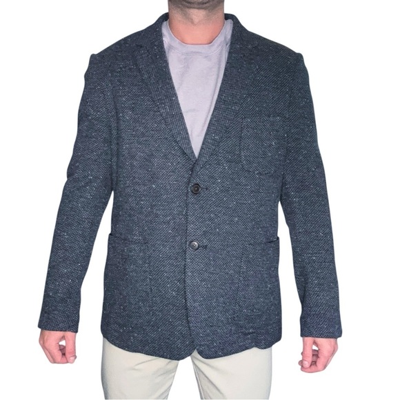 Frank & Oak Men’s Unstructured Blazer Jacket Size 42R Blue